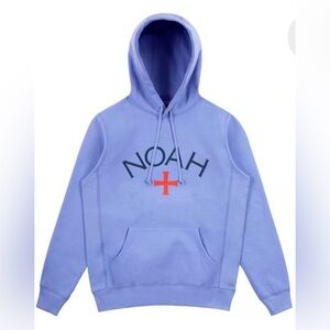 Noah NYC Lavender Hoodie with Red Cross Logo